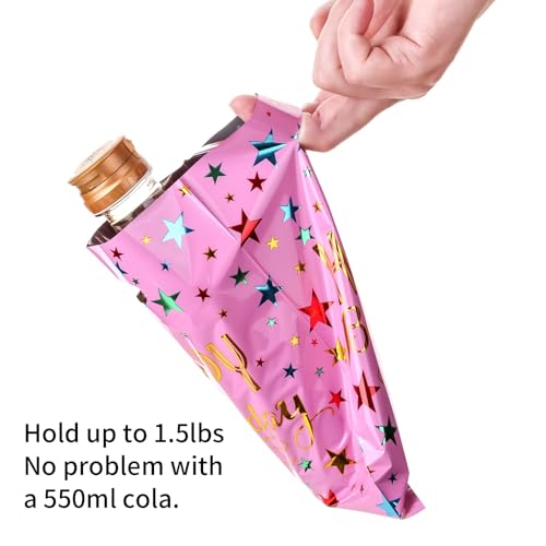 MAKABEE Medium(6.7 * 9.8inch) Happy Birthday Party Favor Bags 40 PCS Sustainable Goodies Loot Bags Bulk for Kids Baby Girls & Boys Birthday Return Gift 40 Packs - Image 3