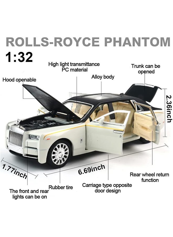 LEXIN Diecast Cars 1:32 Scale, Phantom Model Car, Zinc Alloy Pull Back Toy Car with Sound and Light for Kids Boy Girl Gift.  - Image 3