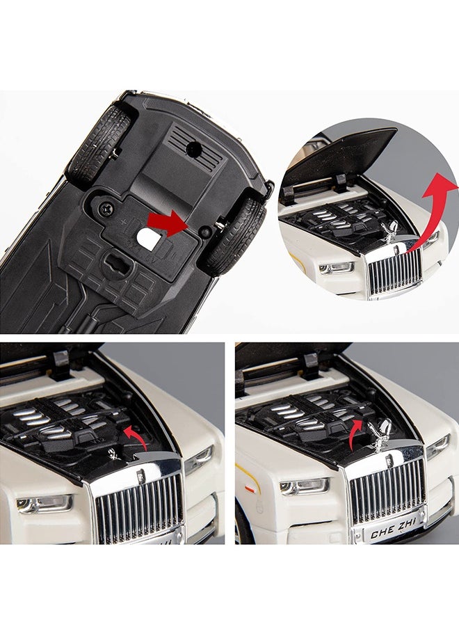 LEXIN Diecast Cars 1:32 Scale, Phantom Model Car, Zinc Alloy Pull Back Toy Car with Sound and Light for Kids Boy Girl Gift.  - Image 5
