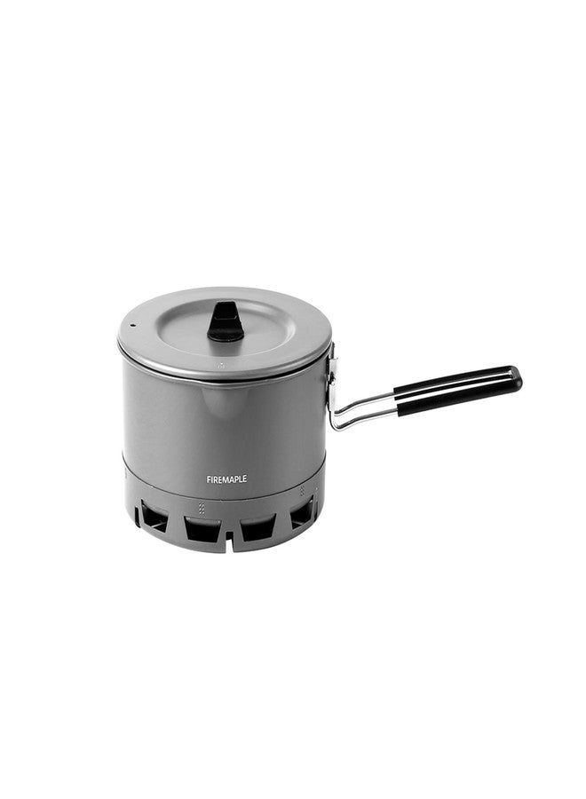 فاير-مابل قدر رامين فاير-مابل بيترل - قدر عالي الكفاءة سعة 800 مل مصنوع من الألومنيوم للتخييم وحمل الحقائب، مزود بمقبض مقاوم للحرارة، صغير الحجم ومتعدد الاستخدامات. - Image 1