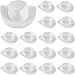Skylety 20 Pieces Plastic Mini Cowboy Cowgirl Hat Miniature Western Small Doll Hat Cute Doll Cupcake Decoration for Dollhouse Cow Party DecorationWhite - Image 4