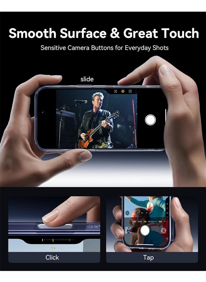 For iPhone 17 Pro Max Case Clear, Compatible with MagSafe, Shockproof Military Grade Protection, Non-Yellowing, Slim Thin Magnetic Phone Case for iPhone 17 Pro Max, Clear - Image 5