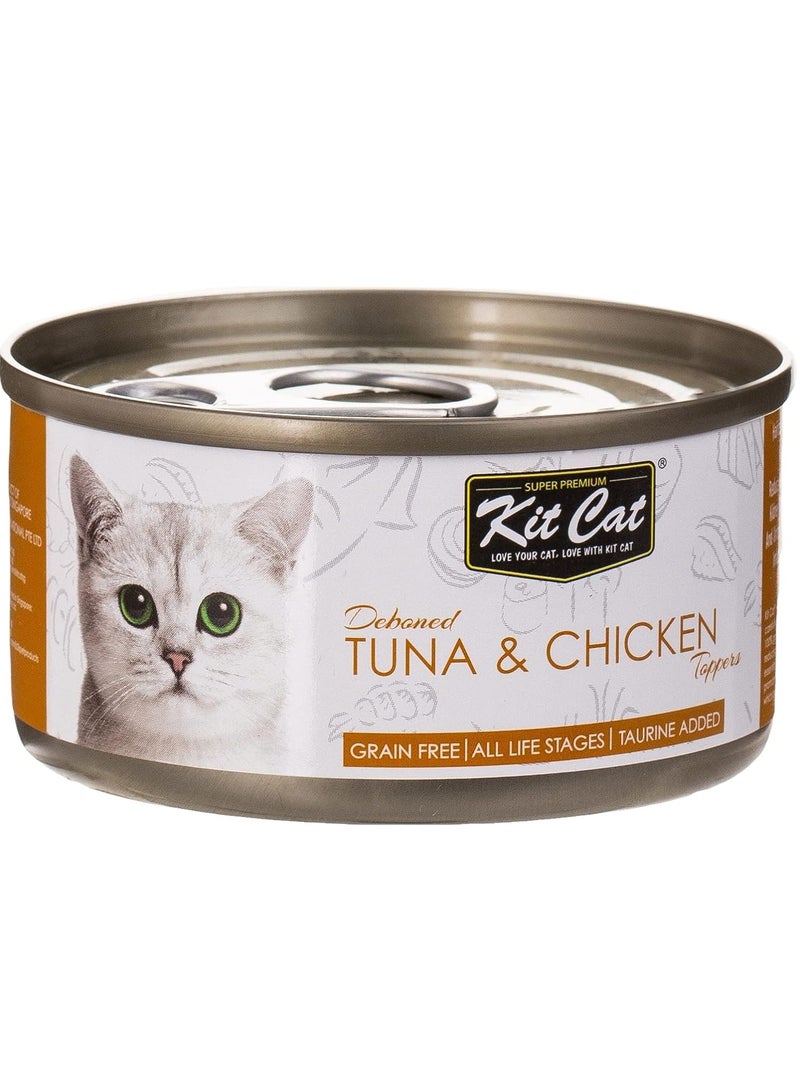 Kit Cat Cat Wet Food Deboned Tuna And Chicken Flavor 80g Pack Of 6 - Image 2