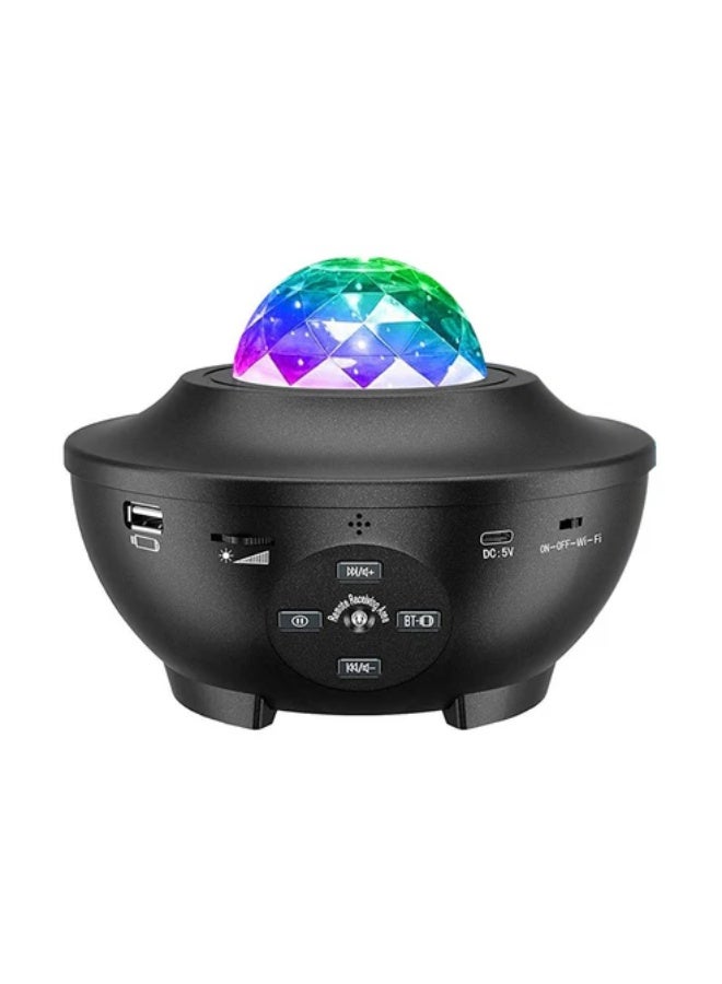 كروني جهاز عرض نجوم Yk-1 من كروني، جهاز عرض نجوم 3 في 1 مزود بإضاءة ليلية مع سحابة سديم LED مع مكبر صوت كاريوكي للموسيقى بتقنية البلوتوث مناسب لأعياد الميلاد الداخلية وحفلات الهالوين ونوادي الكاريوكي/حفلات KTV - Image 1