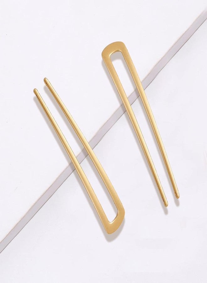 Big Box 2 Pieces Metal U Shaped Hair Pins, Hair Fork French Hairpin Vintage Forks Sticks Bobby Pin Kit for Updo Bun Women Girls Hairstyle Hair Accessories - Image 3