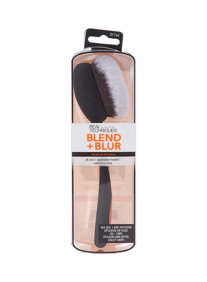 REAL TECHNIQUES Blend + Blur All Over Makeup Brush Black/Orange - Image 2