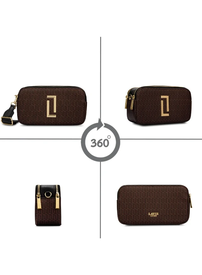 Lavie Luxe Women's Mono Fenny25 Box (Black/Choco)