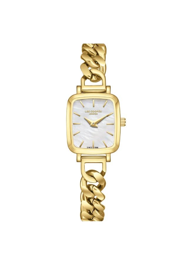 Lee Cooper Women's Analog Display Watch With Gold Metal Strap - LC08130.120  - Image 1