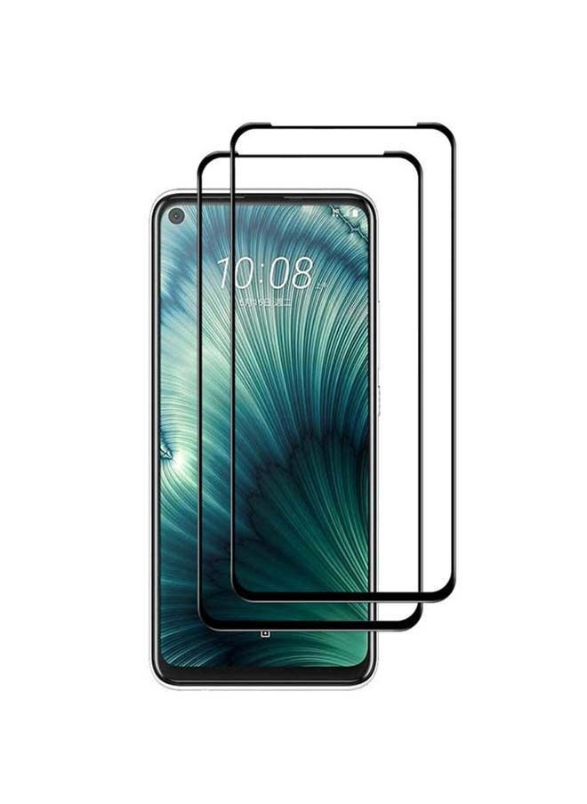 نيبمينينت مجموعة لاصقات حماية للشاشة من الزجاج المقوى بتصميم ثلاثي الأبعاد لهاتف HTC ‏U20 ‏5G مكونة قطعتين شفاف  - Image 4