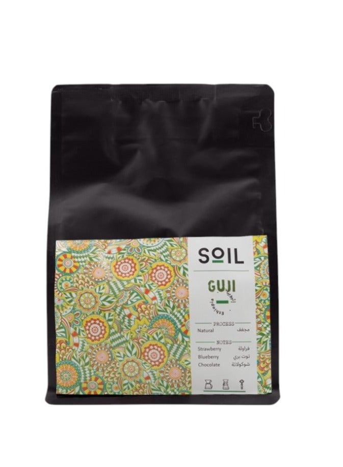 SOIL Coffee Bean Eyhiopia Guji 250G Unground roasted coffee beans for specialty coffee - Image 1