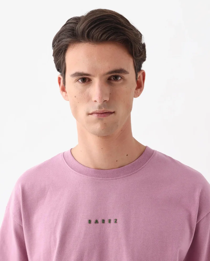 Rare Rabbit Men's Oversized Back Graphic Print T-Shirt