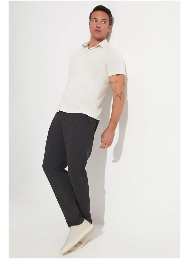 JUNE June Men Regular Fit Knitted Trouser Anthracite