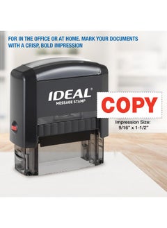 Ideal Self Inking Stamp - Copy - Red Ink, Impression Size 9/16” X 1-1/2”  - Image 3