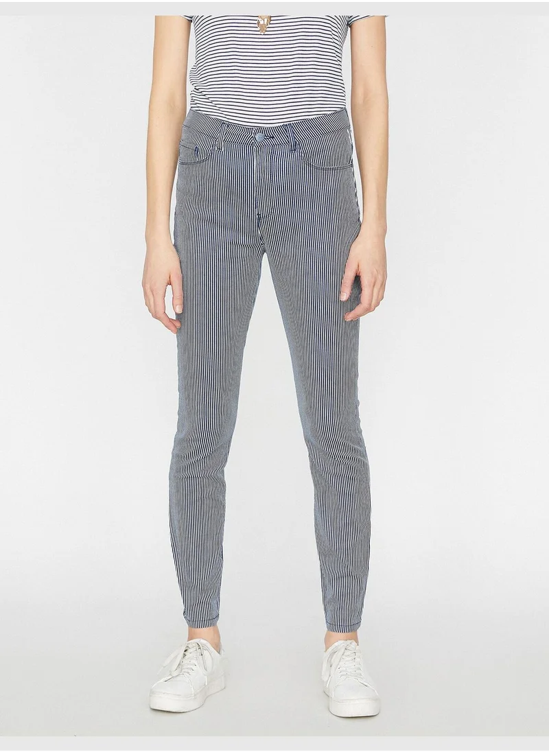KOTON Striped Trousers