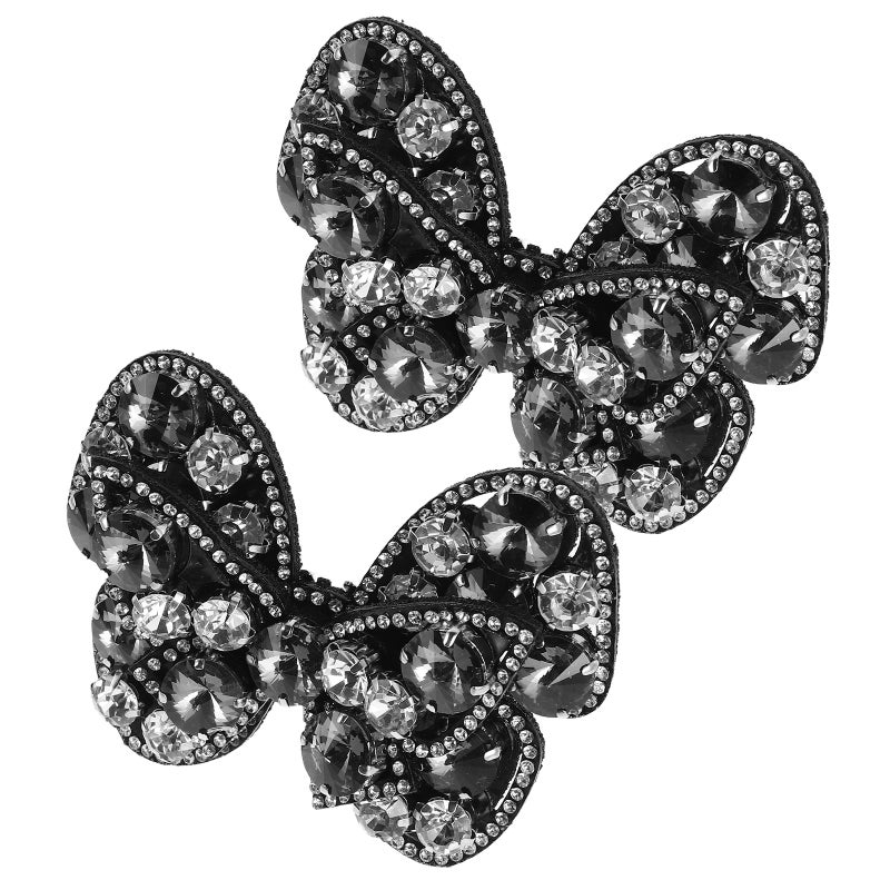 1 Pair Rhinestone Shoe Clip Crystal Shoe Decoration Bowknot Wedding Bridal Shoe Clips Detachable Shoes Buckle Charms For High Heel Shining Shoe Jewelry - Image 5