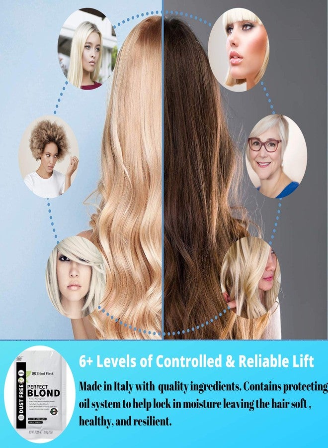 Blond Forte Perfect Blonde Toner Hair Dye Bleach Powder Lightener for Dark Hair Extra Strength Professional Formula (3 Packs of 1 Oz) – Made in Italy by Blond Forte (White Powder Lightener) - Image 3