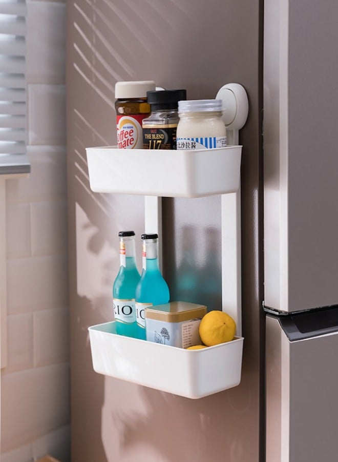 E COMMERCE  BAG Adhesive Bathroom Wall Shelf , Bathroom Organizer Shelf , Wall Adhesive Bathroom Organizers Bathroom Basket  , Shower Caddy , Caddy Organizer For Bathroom , Hanging Bathroom Shelf White Bathroom Shelf Two Tire Shower Caddy Dual Bathroom Organization Soap And Sponge Holder For Kitchen Sink , Spice Holder For Kitchen - Image 5