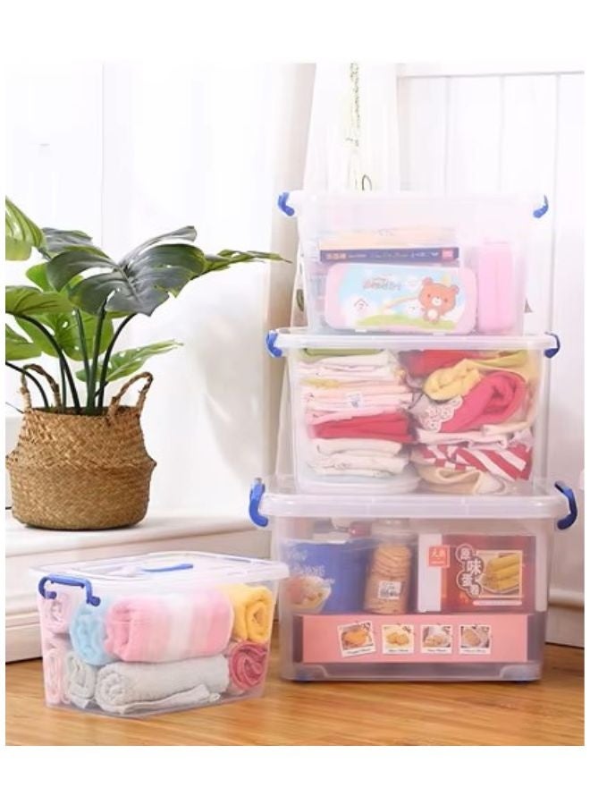 مجال العربية ‏‏‏‏‏‏‏‏‏‏طقم صناديق تخزين 14 لتر + 8.5 لتر + 5 لتر بلاستيك - Image 4