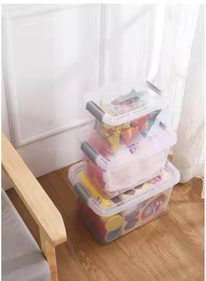 مجال العربية ‏‏‏‏‏‏‏‏‏‏طقم صناديق تخزين 14 لتر + 8.5 لتر + 5 لتر بلاستيك - Image 3