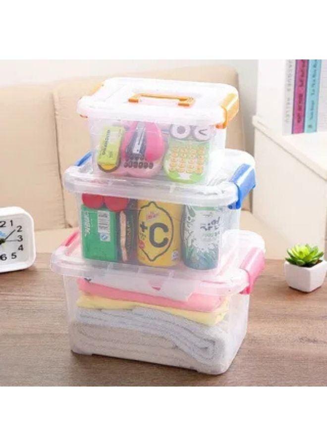 مجال العربية ‏‏‏‏‏‏‏‏‏‏طقم صناديق تخزين 14 لتر + 8.5 لتر + 5 لتر بلاستيك - Image 2