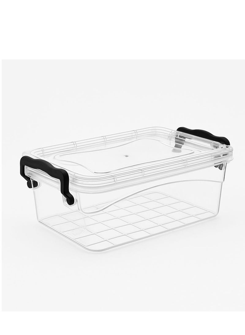 2L Refrigerator Food Storage Container - Clear Plastic with Tight Lid-678  - Image 4