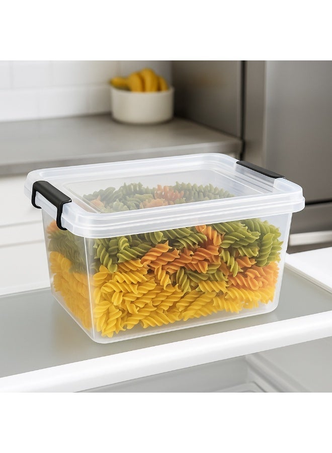 favilla 2L Clear Food Storage Container for Refrigerator with Airtight Lid, Plastic Container for Organizing Vegetables, Fruits, and Leftovers, Suitable for Kitchen and Refrigerator - Code 678 - Image 3