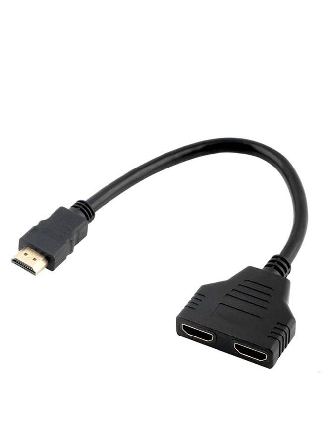 ماركة غير محددة - كابل HDMI 0.3 متر ، سلك طاقة تلفزيون عالي الدقة ، خط تحويل تصميم قابس الطلاء متوافق مع جهاز عرض جهاز تلفزيون الكمبيوتر المحمول - Image 1