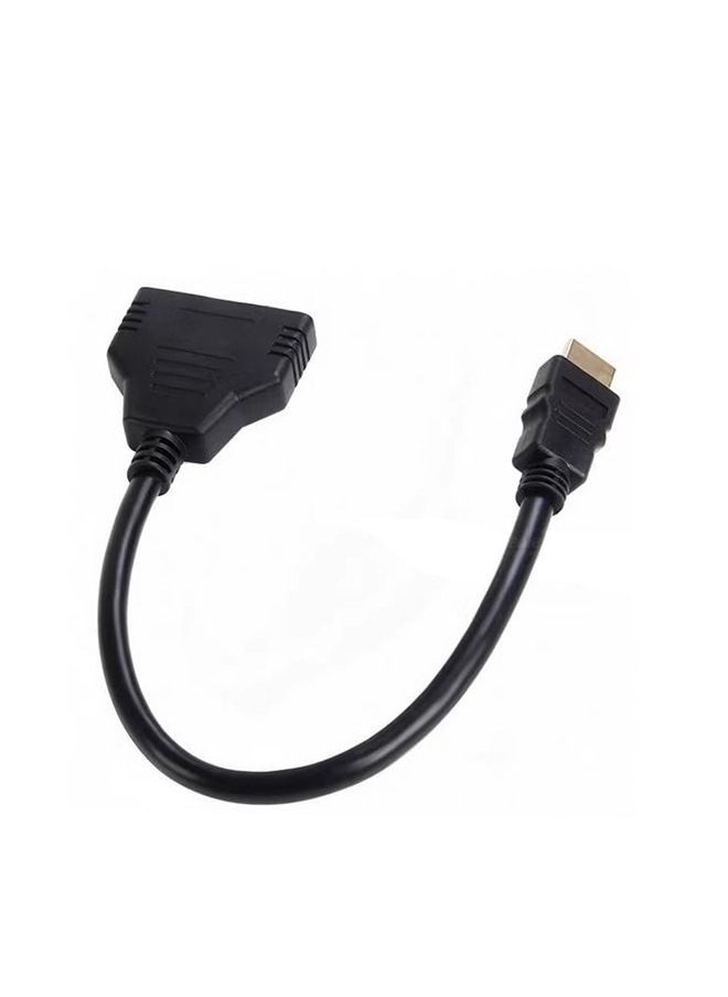 ماركة غير محددة - كابل HDMI 0.3 متر ، سلك طاقة تلفزيون عالي الدقة ، خط تحويل تصميم قابس الطلاء متوافق مع جهاز عرض جهاز تلفزيون الكمبيوتر المحمول - Image 1