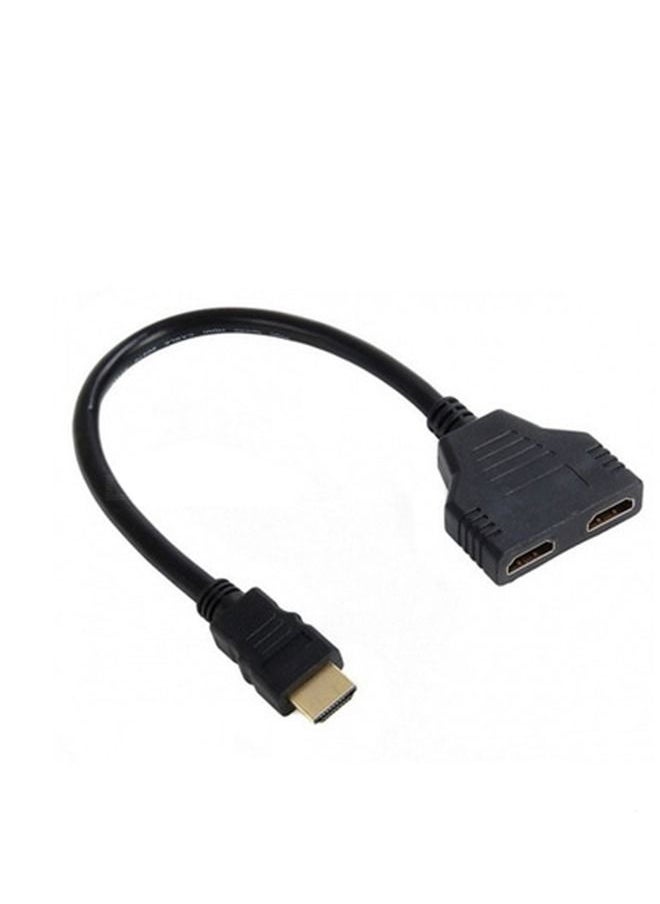ماركة غير محددة - كابل HDMI 0.3 متر ، سلك طاقة تلفزيون عالي الدقة ، خط تحويل تصميم قابس الطلاء متوافق مع جهاز عرض جهاز تلفزيون الكمبيوتر المحمول - Image 1