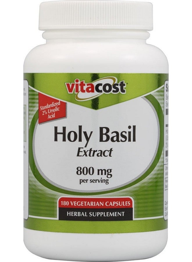 Vitacost Brand Vitacost Holy Basil Extract - 800 mg per Serving - 180 Vegetarian Capsules