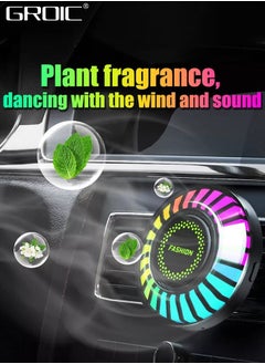 GROIC Car Ambient Light,Air Freshener Vent Clip,24 LED RGB Light Car Atomosphere Light,100 Color Modes, APP Control,Vent Fixation,Car Accessories Gifts  - Image 2