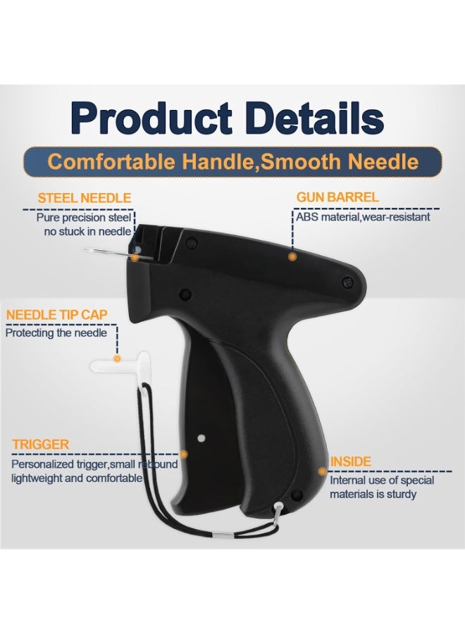 Bukela Stitch Gun for Clothes, Price Tagging Gun for Clothing, Micro Fabric Quick Clothing Fixer with 10 Needles & 1000 Pcs Barb Fasteners for Retail Garment Label(Black) - Image 4