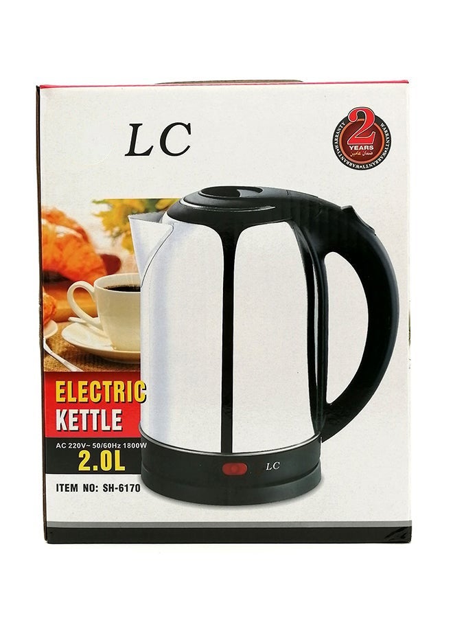 ال سي غلاية كهربائية – غلاية مياه ستانلس ستيل بسعة 2.0 لتر وتسخين سريع 1800 واط - Image 1
