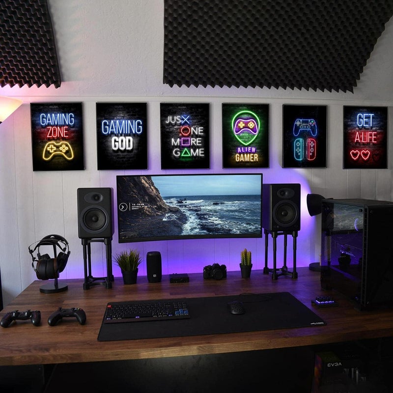 ASTRDECOR Gamer Room Decor Posters | Fashion Video Game Wall Art for Boys | Gaming Room Decor (Unframed, 8x10 Inch, 6 Pieces) - Image 2