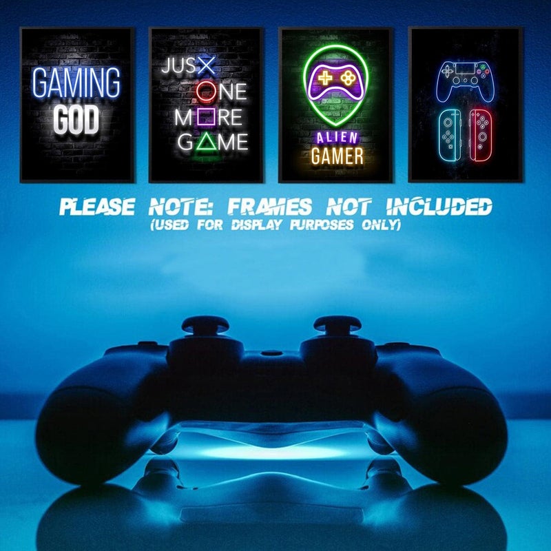ASTRDECOR Gamer Room Decor Posters | Fashion Video Game Wall Art for Boys | Gaming Room Decor (Unframed, 8x10 Inch, 6 Pieces) - Image 3