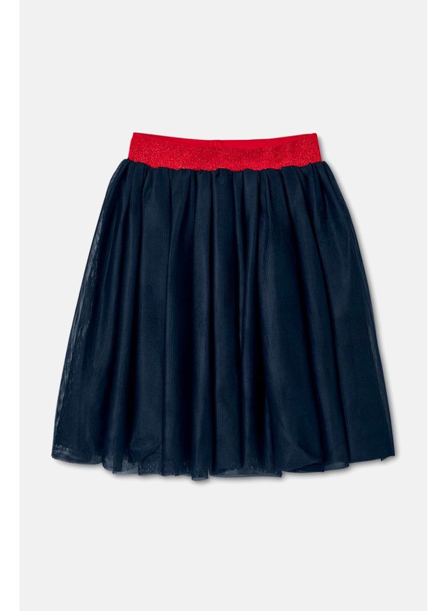 Tchibo Toddler Girls Mesh Tulle Mini Skirt, Navy  - Image 2