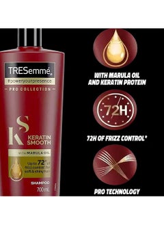 TRESemmé Keratin Smooth With Marula Oil Shampoo 700ml  - Image 3