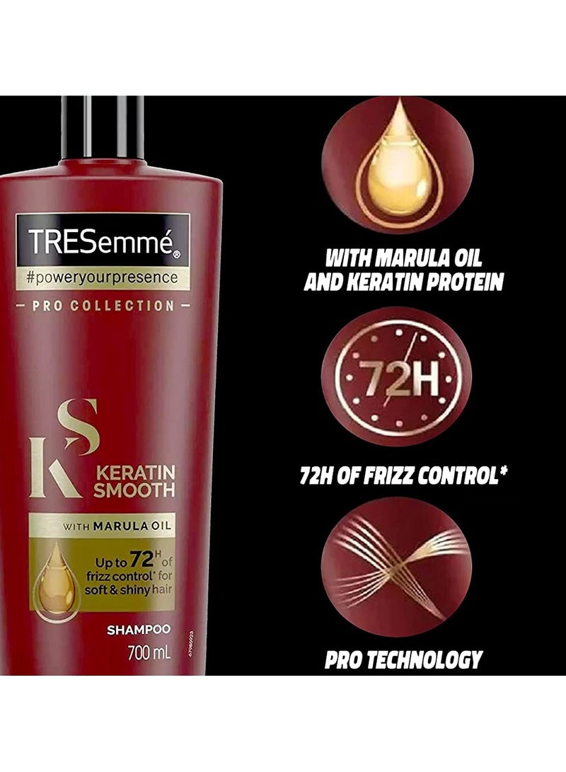 TRESemmé Keratin Smooth With Marula Oil Shampoo 700ml - Image 3