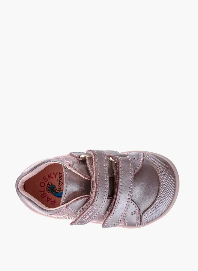 Pablosky Girls' Sneakers with Hook and Loop Closure - 064580