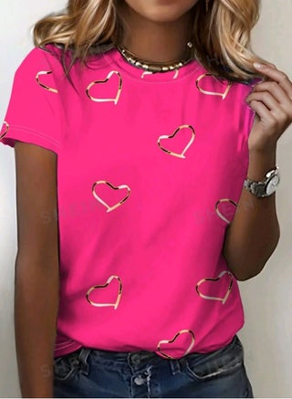 INAWLY Summer Love-Shape Full-Body Print Casual Women's T-Shirt Graphic Tees Women Tops - pzsku/Z4951E74AEF19A0294BC3Z/45/_/1735780294/81bbd4f7-ac7c-4717-9875-05bc82f1407b