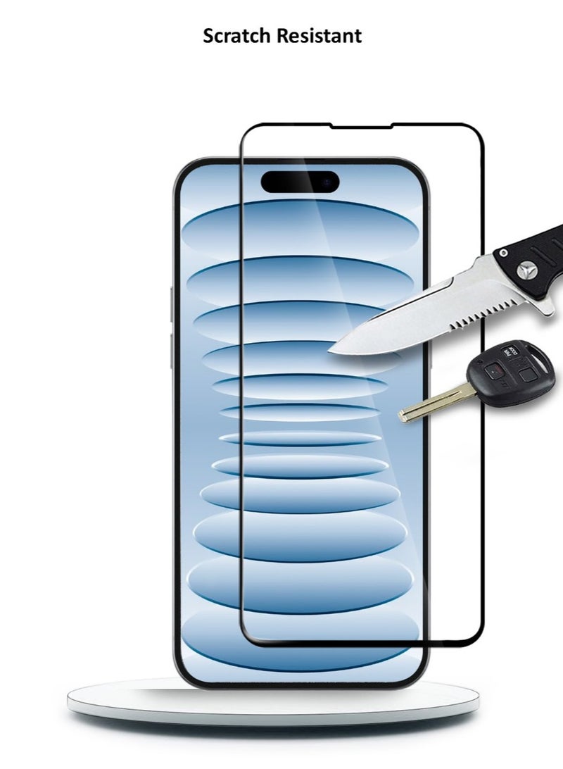 Techie حماية الشاشة من زجاج مقسّى HD بصلابة 10H تغطي بالكامل لهاتف iphone 16 - مقاوم للخدوش، مقاوم للبصمات، وتقنية خالية من الفقاعات - Image 4