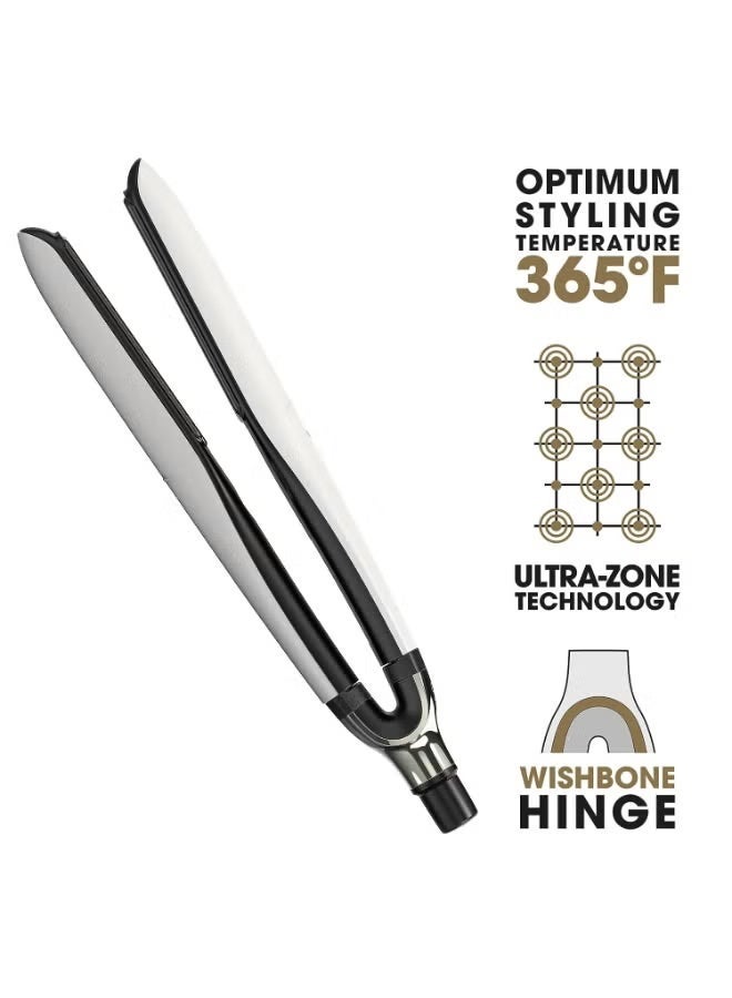 مكواة فرد الشعر بلاتينيوم+ ستايلر 1 بوصة، أداة تصفيف الشعر الاحترافية المصنوعة من السيراميك لشعر أقوى ولمعان أكثر وحماية أكبر للون - أبيض - Image 2