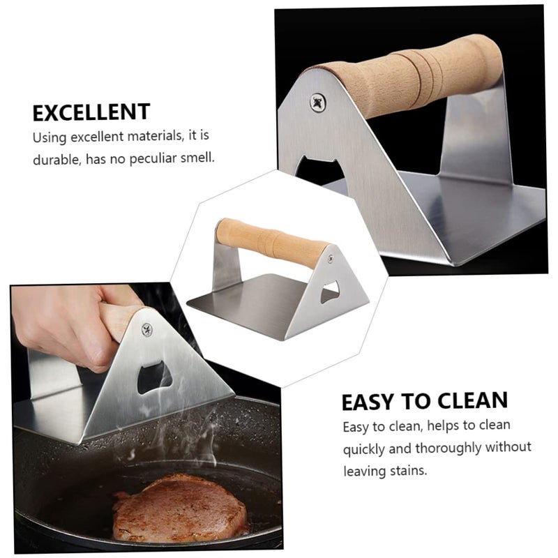 Heavy Duty Non Stick Grill Press For Burgers Steaks And Meat Tenderizing - Image 5