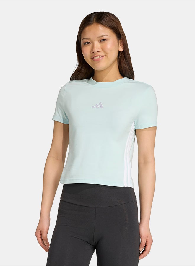 Adidas Essentials 3-Stripes Slim Baby T-Shirt - Image 1