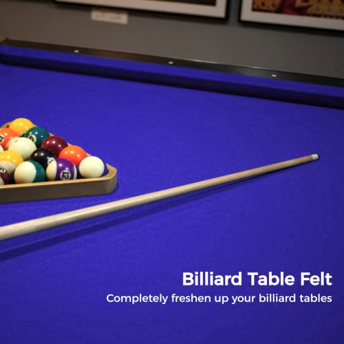 Anjetan Billiard Pool Table Felt Cloth, 8.5Ft With 6 Cloth Strips, for 8 Foot Indoor Pool Table (Blue) - Image 3