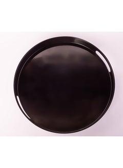 Bright Designs Melamine Round Tray 
Set of 1 (D 38cm) Black  - Image 2