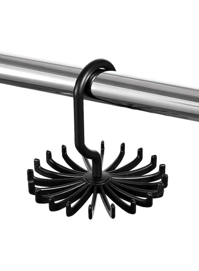 ZOBER Space Saving Tie Rack Hangers - (4 Pack) Convenient Hanging Organizer with 20 Hooks for Neckties, Bow Ties, Belts, Bra, Scarves & More - Image 5