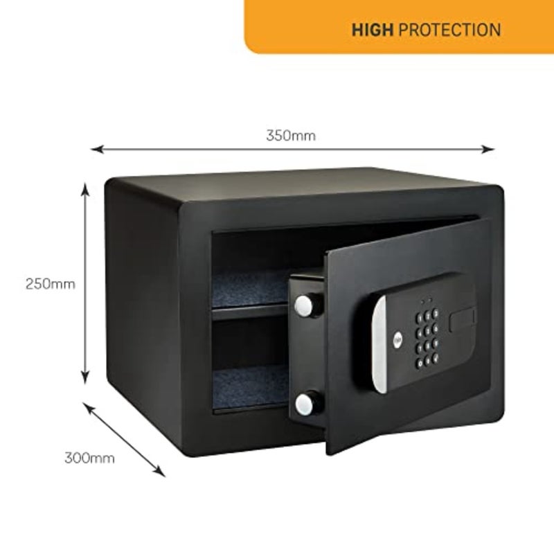 Smart Safe, with Mobile Phone-Bluetooth, Pin Code Mechanical Key Access, Notifications Activity Monitoring, Access Management with the Home App, Black, YSS/250/EB1 - Image 3