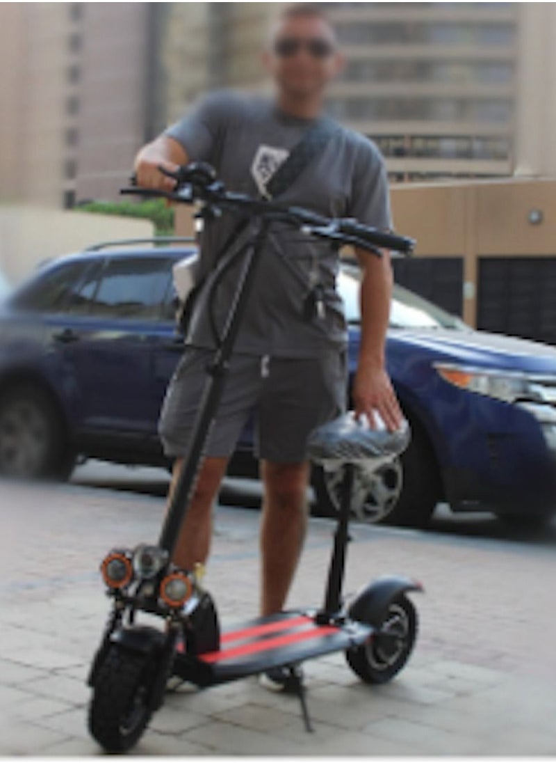 Winner Sky Electric Scooter E10 3 Lights Upgraded Version 65km Battery 48 13ah Motor 1200w Extra Smooth Red  - Image 2