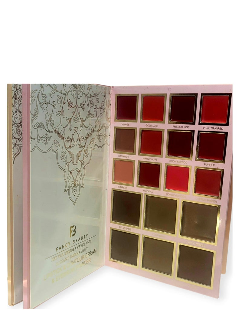 FB-2109 Luxury Book Design Complete Makeup Set 78 Colors for a Charming Look for Every Occasion - Image 1